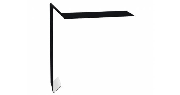 Планка ветровая Grand Line 130х25х100х2000 мм 0,45 мм PE RAL 9005