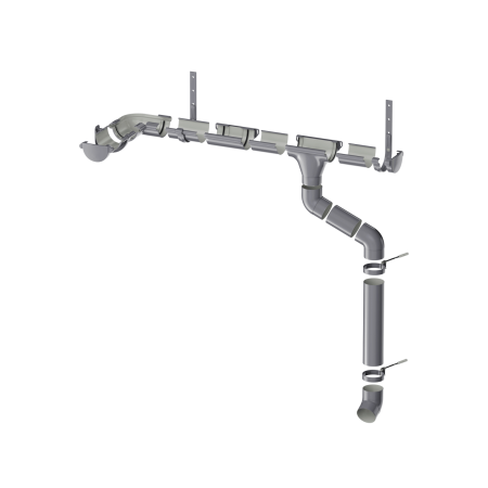 Труба водосточная ТЕХНОНИКОЛЬ МАКСИ 152/100, 3 м, графитово-серый