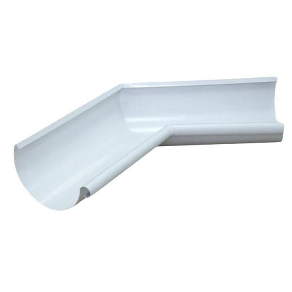 Угол жёлоба Grand Line 125/90 135° RAL 9003 внутренний