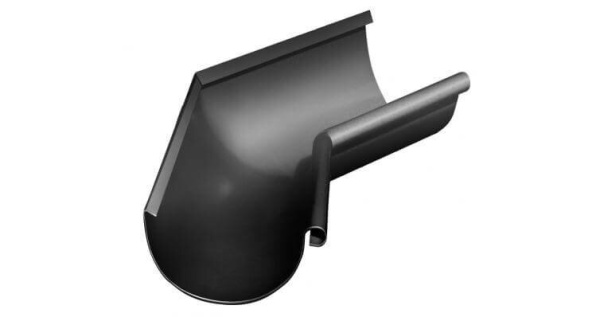 Угол желоба внутренний 135 градусов Grand Line 125/90 Gr-double RAL 9005