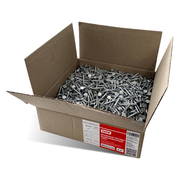 Гвоздь ершенный TSTN 30х3,5 Zn 5 кг