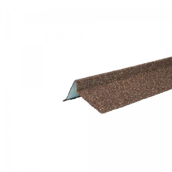 Планка торцевая ТЕХНОНИКОЛЬ с гранулятом, правая, бронзовый